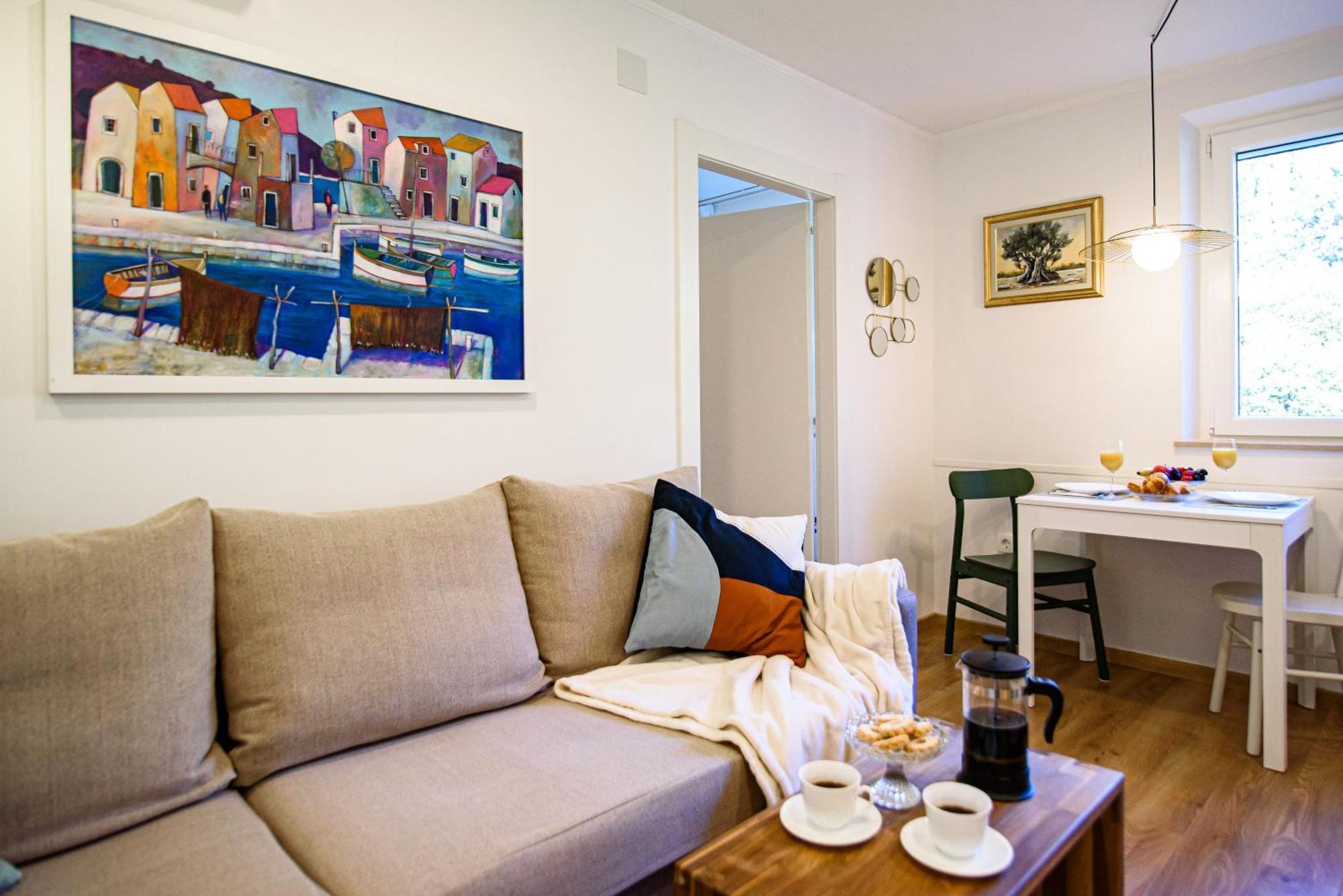 150m To - Free Parking - Garden View Apartment Slano